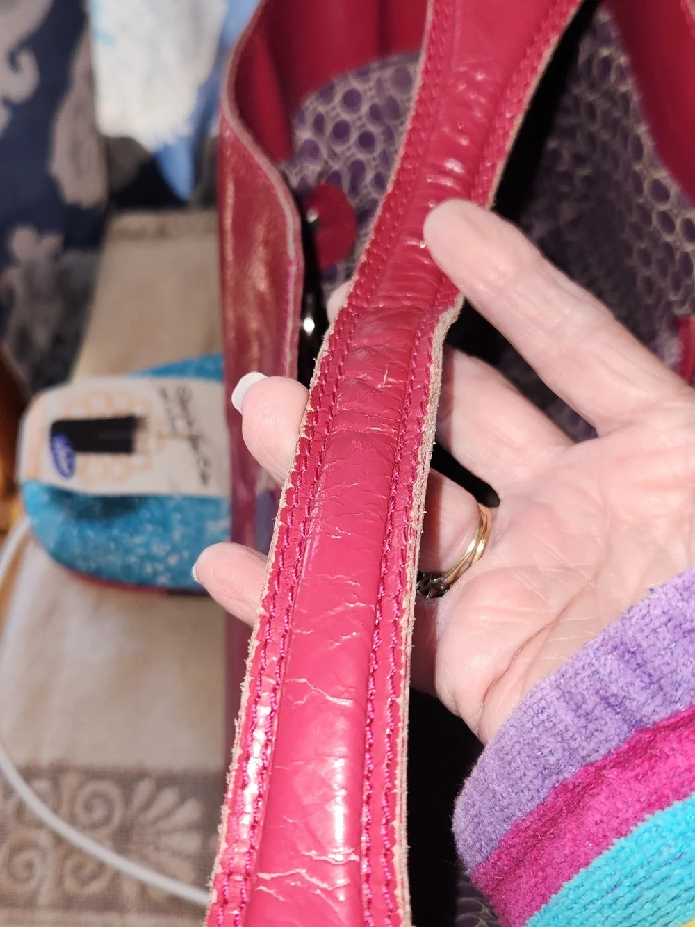 Boden Leather Tote Bag
